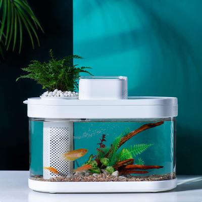 China Wholesale Viable Acrylic Cylinder Small Aquarium Bowl Medium Vertical Aquarium Fish Tank for sale