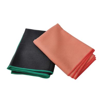 China Sustainable Microfiber Waffle Weave Yoga And Sports Drying Towels for sale