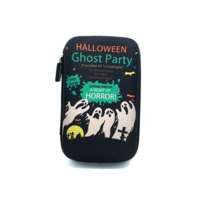 China Wholesale Black Hard Durable BUTRADE Halloween Kids Pencil Cases Shell PRINTING PENCIL CASE ONE POUCH WITH ZIPPER for sale