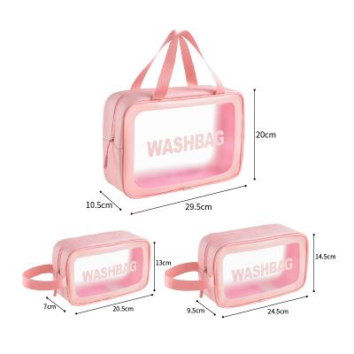 China BUTRADE Fashion Portable Waterproof Cosmetic Travel Bag Polyester Colorful Toiletry Personalized Cosmetic Bags for sale