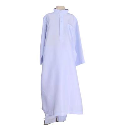 China Muslim clothing Hot Wholesale Thobe Islam Children's Muslim Clothing Robe Qatar Suit  Daffaf  Fabric  Polyester Fiber for sale