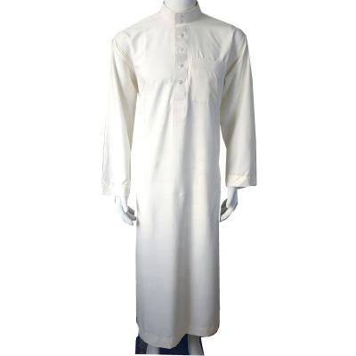 China Polyester Factory direct selling Al-Qari Thobe Islamic Clothing Thawb jubbah for sale