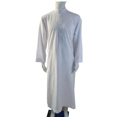 China Polyester Al-Mumbais Brand label Thobe Islamic men Clothing Robe Thawb jubbah for sale