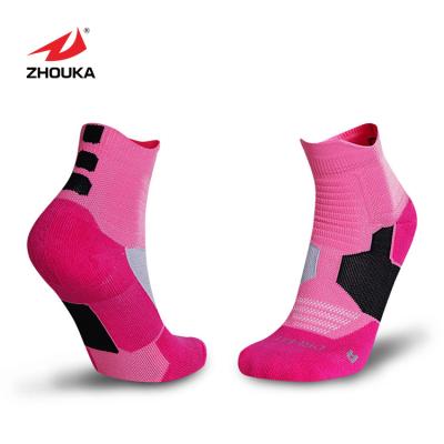 China Breathable Pink Custom Sublimation Sports Soccer Socks Custom Men for sale