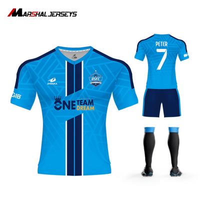 China High quality quick dry soccer jersey, American football singlet kit, New model Football Jersey for sale