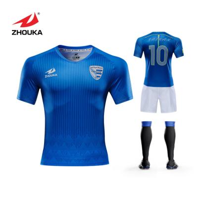 China Latest Football Futsal Jersey Shirt Quick Dry Dry Fit Shirt Design for sale