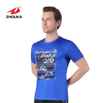 China High Quality ZHOUKA Soccer 2019 Soccer T-shirt Wear Cloth T-shirt Men's Tops Anti-Shrink Sale For Gym Sports Tees for sale