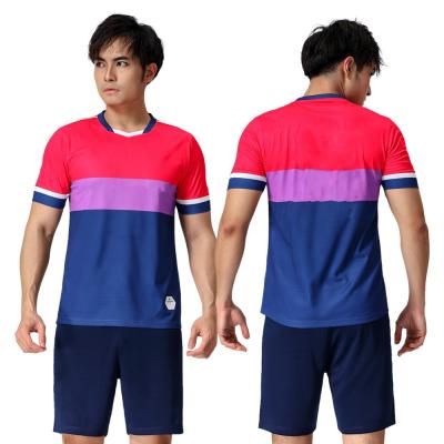 China New Zhouka Designs 100%Polyter Football Wear Soccer Jersey Quick Dry Cheap Official for sale