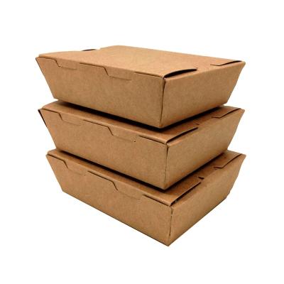 China Eco Friendly Paper Box Vintage Packaging Recyclable Food Containers Party Disposable Tableware for sale