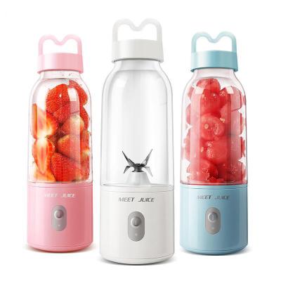 China 500ML USD Smoothie Blender Viable Electric Fruit Juicer Cup Personal Portable Fruit and Vegetable Tools for sale