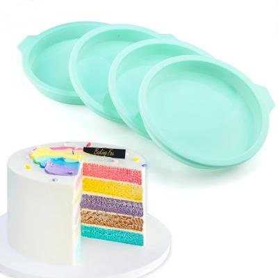 China Silicone Layered Cake Mold Kitchen Bakeware DIY Sustainable Desserts Baking Mold Mousse Cake Mold Pan Baking Tools for sale