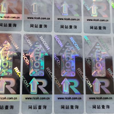 China Offset Printing Holographic Security Stickers with Customized Logo on Vinyl en venta