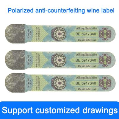 China Fully Printable Custom Wine Bottle Labels , Waterproof Fade Resistant Adhesive Wine Labels for sale