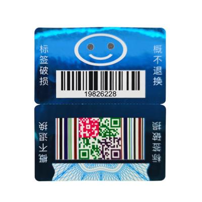 China Metalized Double Layer Labels Customized Laser Security Scratch Off Labels for sale