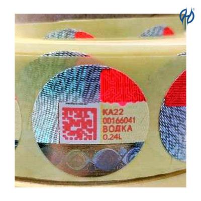 China Aluminum Security Label Stickers Kyrgyzstan Private Flavored For Tax Stamps for sale