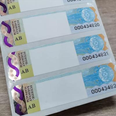 China Qr Code Make Holographic Sticker Hologram Security Label Void Anti Counterfeit for sale