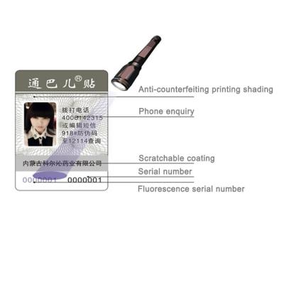 China Product Packaging QR Code Paper Label Scanning Security Labels 10000 Pieces zu verkaufen