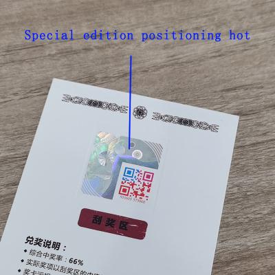 China Customized Size Security QR Code Labels Roll Waterproof Paper Carton 10000 Pieces zu verkaufen