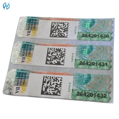 China Logo Display Customer's Logo Qr Code Hologram Sticker Label Die Cut Individuele plaat of die cut Te koop