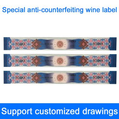 China Fade Resistant Wine Label Stickers Full Color Printing Tear Resistant en venta