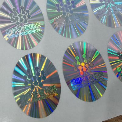 中国 Offset Printing Custom Holographic Stickers Barcode Included Printing 販売のため