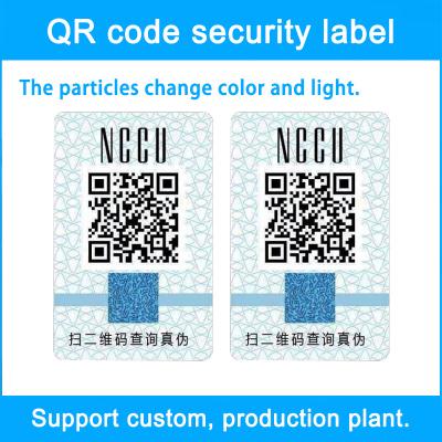 China Tamper-evident Sticker Security Tags for Rectangle Products Ensure Product Authenticity for sale