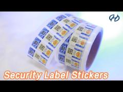 Hot Stamping Security Label Stickers Strips Tamper Proof For Mail