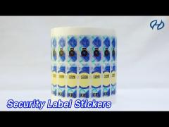 Wine Security Label Stickers 2D / 3D Anti Counterfeiting For Paper Carton