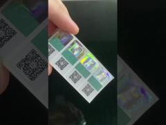 Product Application QR Code Barcode Adhesive Paper Label for Security Labels