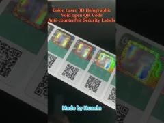 Product Application QR Code Barcode Adhesive Paper Label for Security Labels