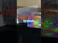 Void open Custom Hologram 3D Laser Anti Counterfeiting Label