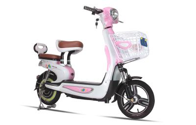 Cina Bici motorizzata incrociatore elettrico della spiaggia di rosa della bici di aiuto del pedale per due passeggeri in vendita