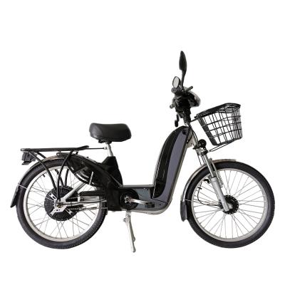 China Black Powerful 350W 45km Max Speed With 48V 12Ah Battery Capacity Two Wheel Drive Electric Bike for sale