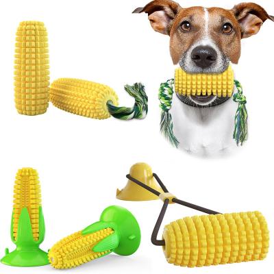 China Viable Puppy Teeth Corn Stick Dog Chew Toys For Aggressive Indestructible Hard Durable Squeaky Interactive Chewers Dog Toys for sale