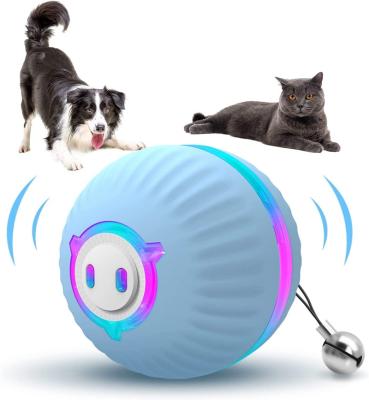 China Viable Indoor Interactive Cat Toy for Evil Ball with 3 Motion Modes LED Flashing Light and Bell 1/2h USB Fast Charging Energetic Pet for sale