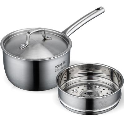 China RTK-002-1 304 stainless steel viable milk pot, steamer, thickened five-layer steel pot, food noodle auxiliary pot, non-stick for sale