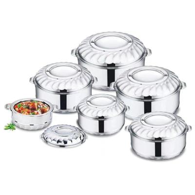 China TK-012 Stainless Steel Sustainable Pot, 6-Piece Double-Layer Set, Large Capacity Fresh-keeping Box for sale