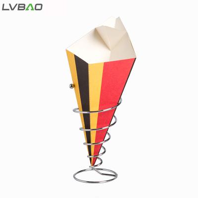 China Disposable Disposable Paper Cone for Fries Pack for sale