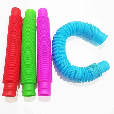 중국 hot sale noise stretching tube toys 1.9cm sensory tubes pop up tube 2.9cm sensory tubes toys pe-tube 판매용