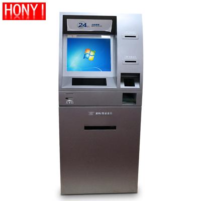 China Indoor hot! 19 Inch Free Standing Touch Screen LCD Payment Terminal Kiosk With Card Reader And Strip Printer for sale