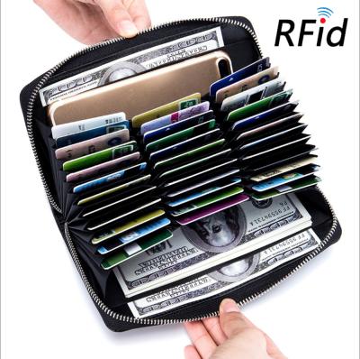 China New Design Rfid Slim Minimalist Leather Wallet RFID Blocking Card Holder Wallet for Men and Women Many Colors Available for sale