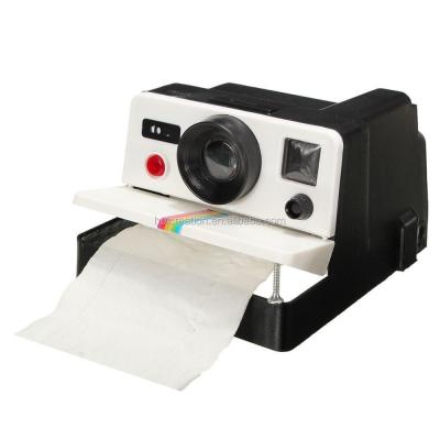 China Convenient Plastic Camera Shaped Roll Tissue Holder Box Toilet Paper Cover Decoration Home Storage Box for sale