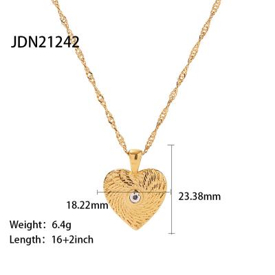 China UA708 FASHIONABLE Dropshipping Stainless Custom Necklace Fashion Sun Heart Shaped Irregular Pendant Necklace Pattern for sale