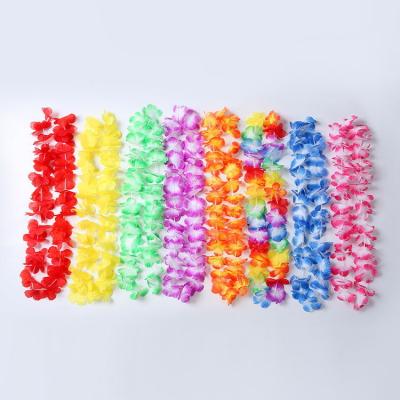 China UA734 Polyester Dropshipping HAWAII Various Party Colors Hawaii Leu Necklace Garland for sale