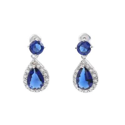 China UA770 FASHIONABLE Dropshipping 2023 Hot Sale Fashion Jewelry Women's Big Gift 5 Colors Zircon Water Drop Stud Earrings for sale