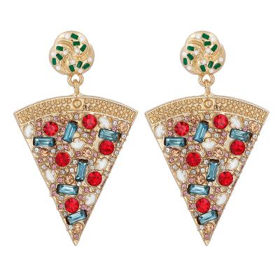 China UA771 Dropshipping Latest Fashion CLASSIC Creative Food Jewelry Cute Pizza Ear Drop for sale