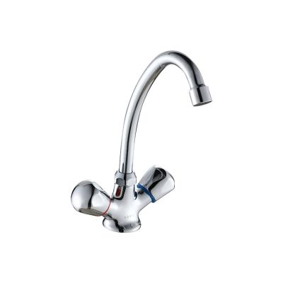 China Various Modern Promotional Goods Using Double Hole 2021Single Handle Kitchen Faucet for sale