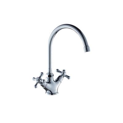 China Modern Hot Sale Quality Modern Cheap Price Double Handle Kitchen Faucet for sale