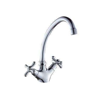 China Quality Guaranteed Modern Unique Easy To Install Double Handle Kitchen Faucet for sale