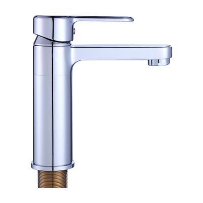 China Base Square Cold Water Wash Deck Mounted Square Design Basin Faucet Bathroom Faucet for sale